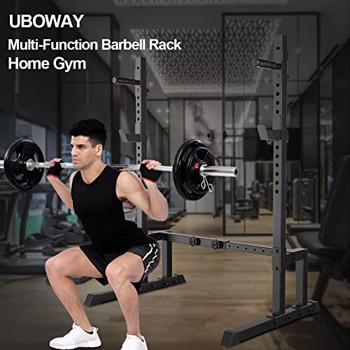 Adjustable Barbell Rack Squat Stand Bench Press Rack 550LBS Max Load Weight Lifting C238