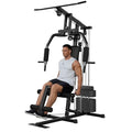 150LBS Weight Stack Home Gym Station with Pulley System Y36240