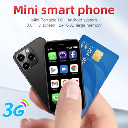 Black 3.0 Inch Android 8.1 Smartphone 2GB RAM 16GB ROM O594