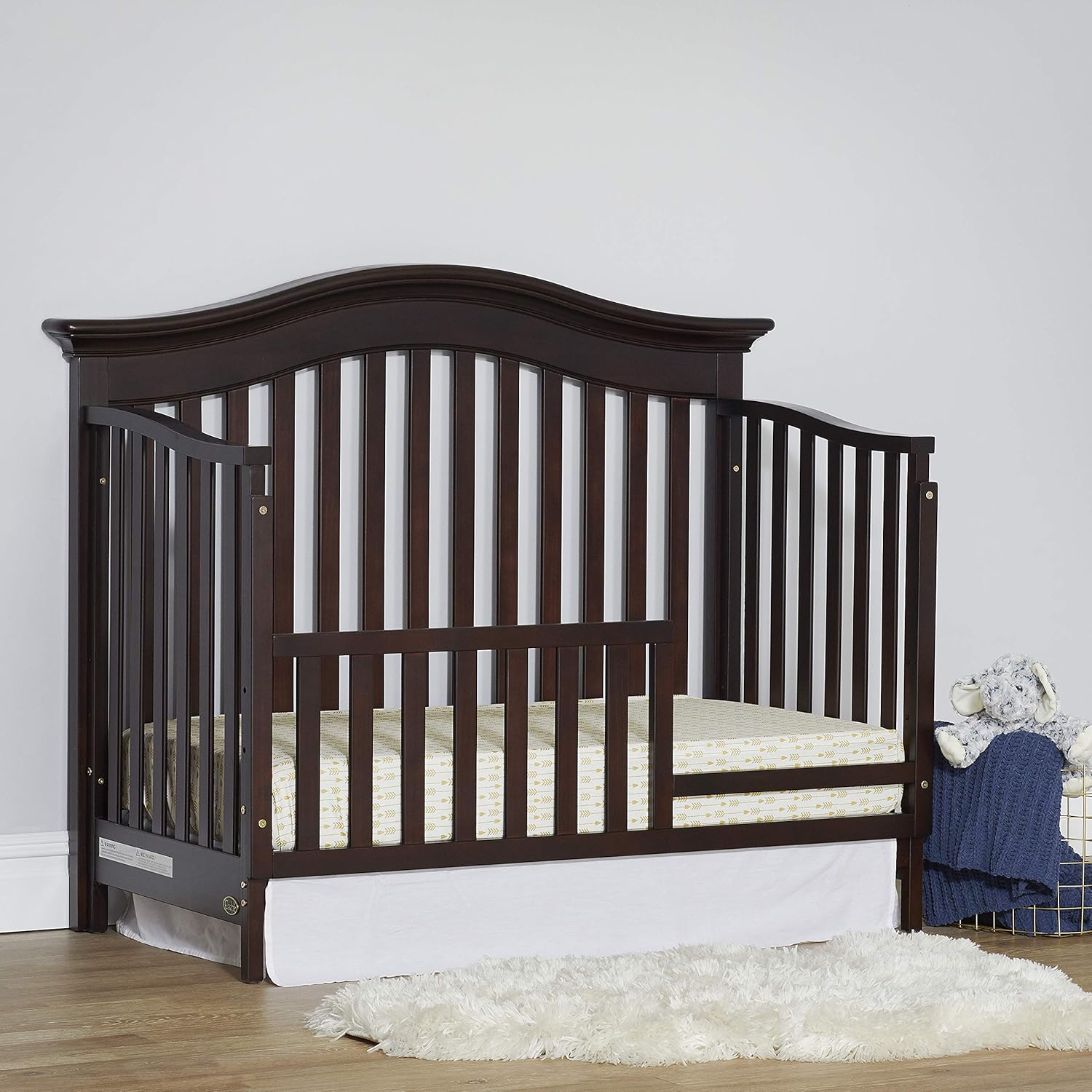 Espresso Toddler Bed Guard Rail V58777