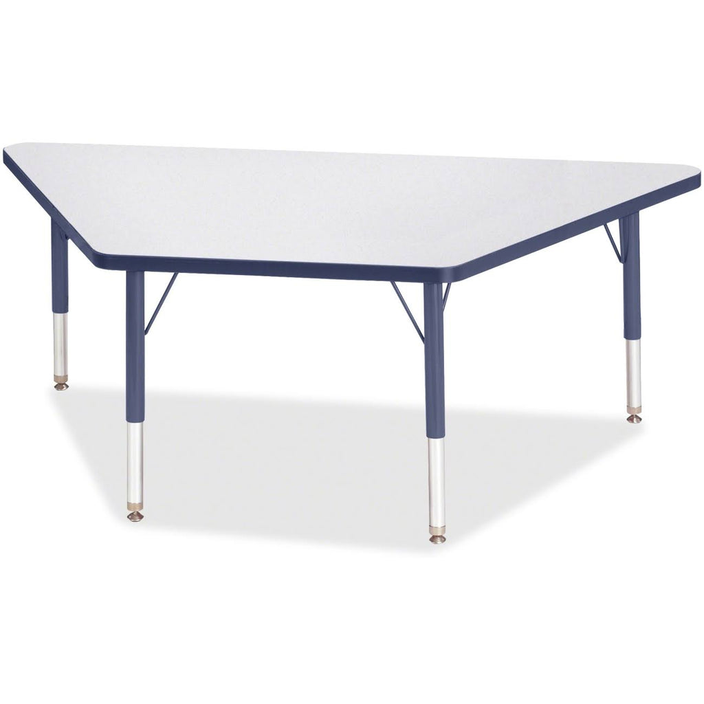 Gray Top Trapezoid Table L752