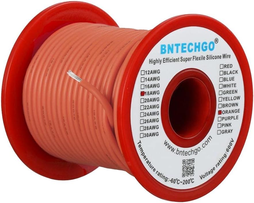 18 Gauge Silicone Wire Kit 7 Color Each 50 ft Stranded Tinned Copper Wire Pack of 2 C319250