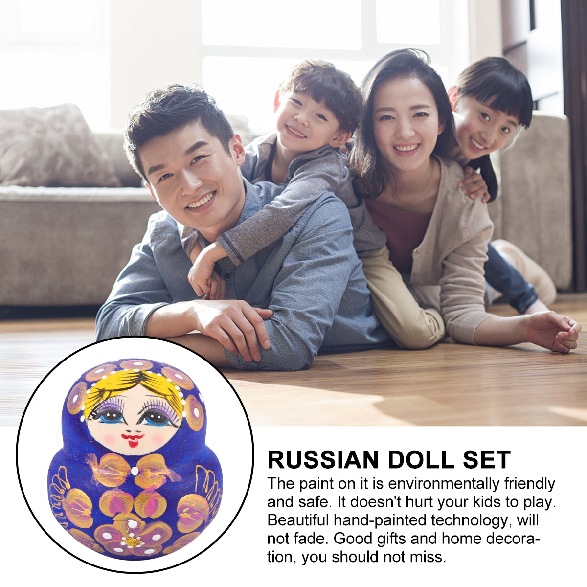 10Pcs Matryoshka Doll Nesting Doll Toy W70980