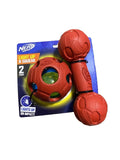2 Pack Light Up & Squeak Bone And Ball Dog Toy B87134