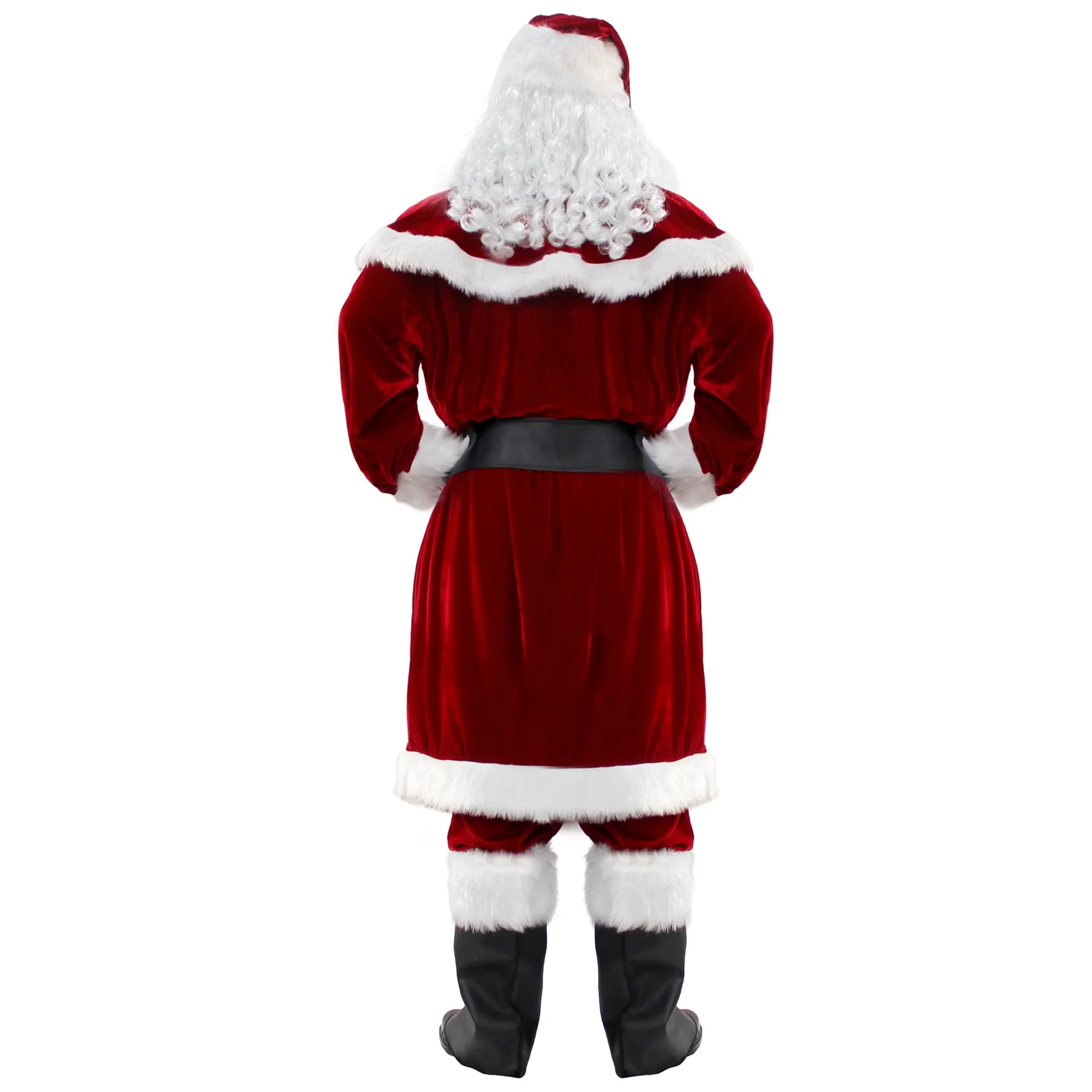 Deluxe Velvet Santa Claus Suit Set 12pcs -XXL R623207