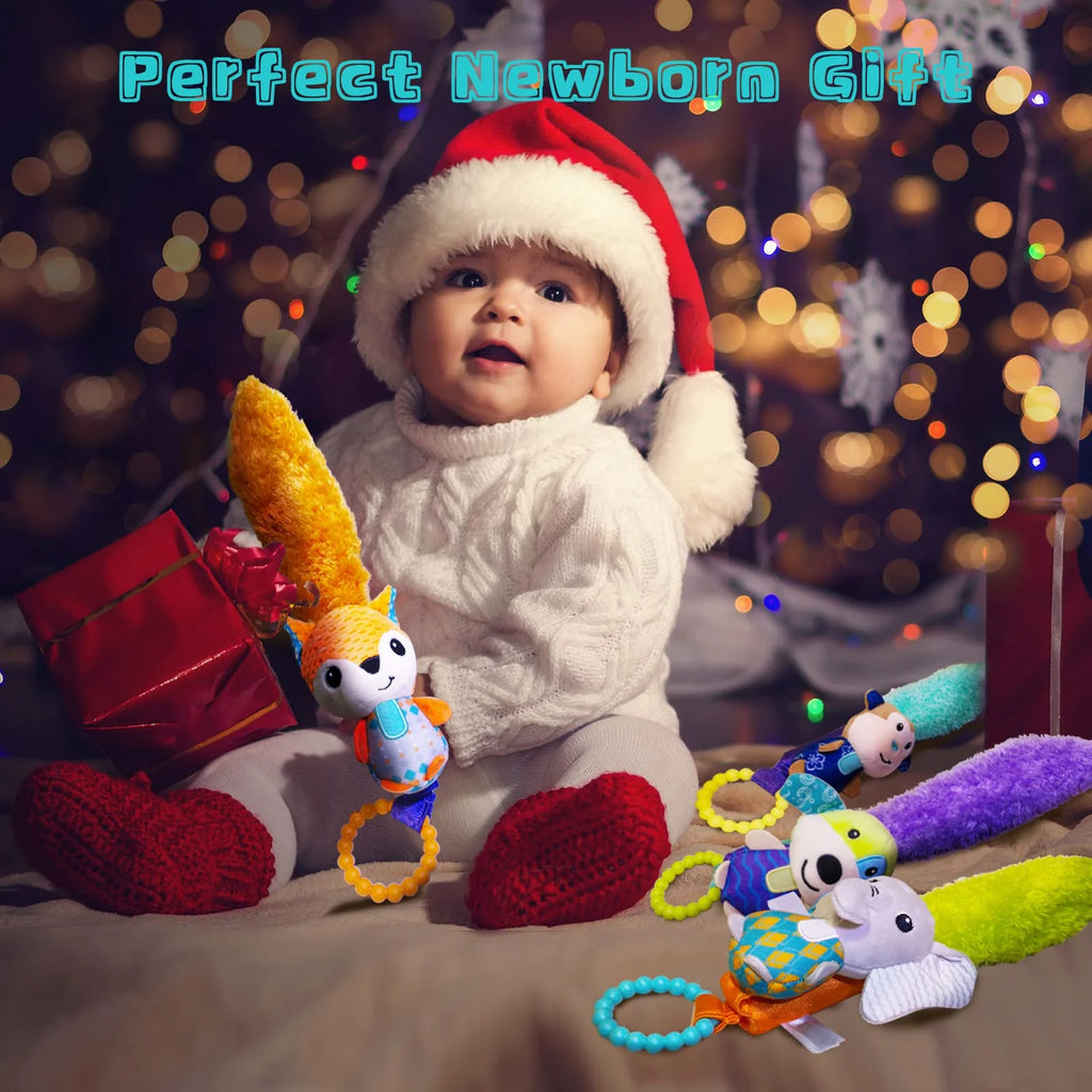 Multicolor Baby Rattles & Plush Rings Teether Toy W278