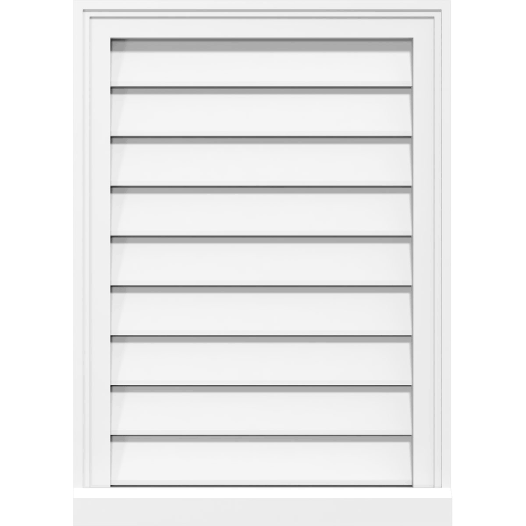 PVC Gable Vent with Brickmould S70772