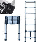 Stainless Steel Telescoping Folding Ladder 330lb Load Capacity U38883