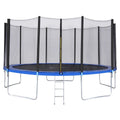 12 FT Trampoline with Enclosure Net, Ladder, Safety Pad, Jumping Mat, Springs I80339
