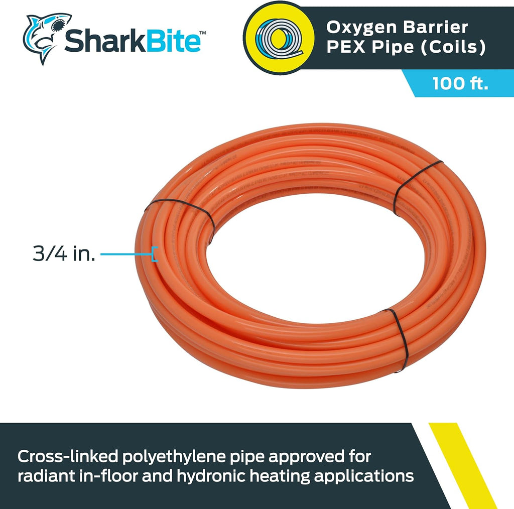 Orange PEX Pipe Oxygen Barrier Water Tubing K17095