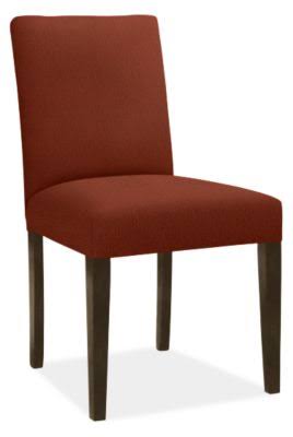 Modern Side Chair in Flint Terracotta with Charcoal Legs E99999