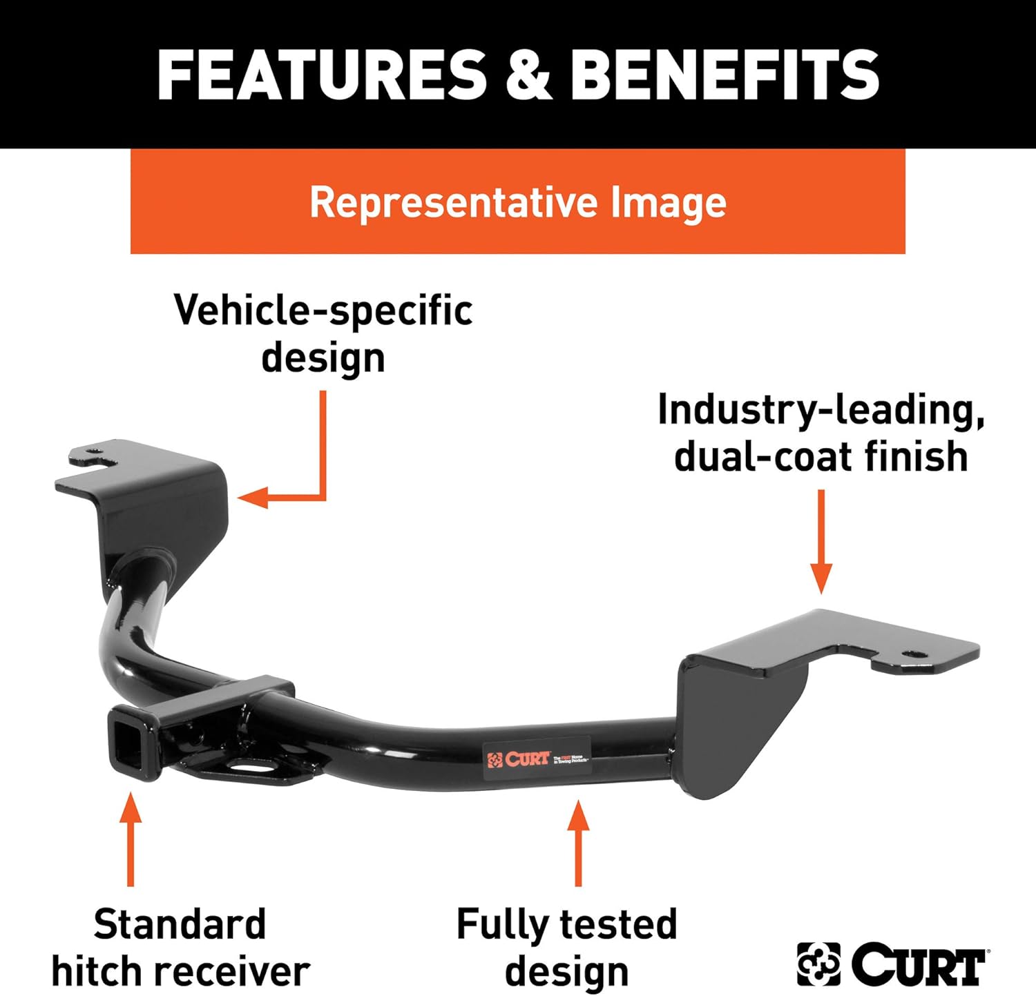 Class 1 Trailer Hitch with Ball Mount, 1-1/4-In Receiver P5155