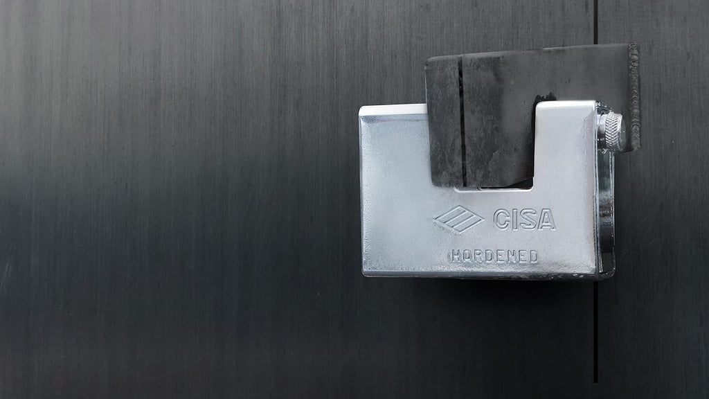 4'' Rectangular Heavy Duty Armored Padlock with 2 Keys, Pack of 2 E903730