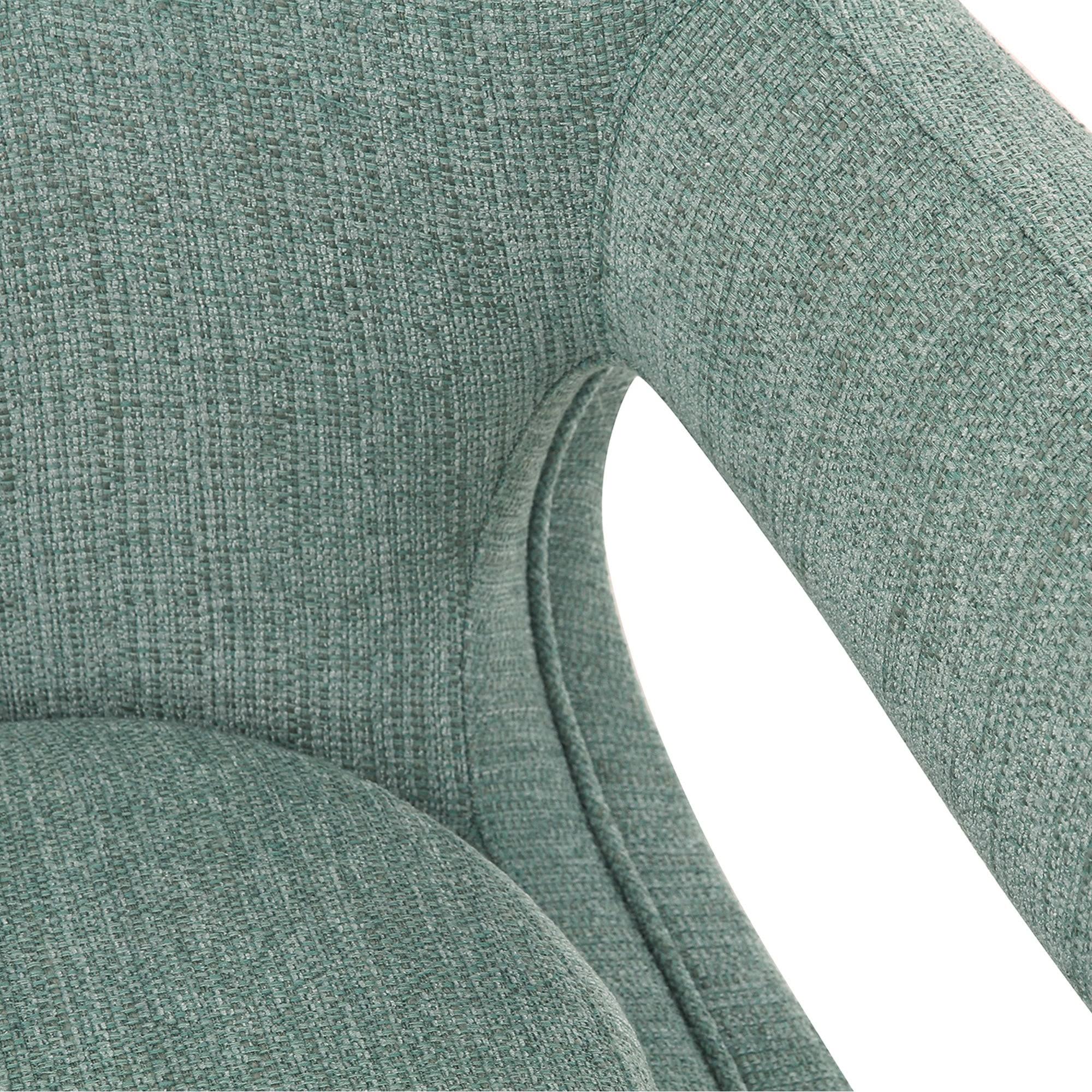 Spa Blue Fabric Adjustable Swivel Accent Chair H644