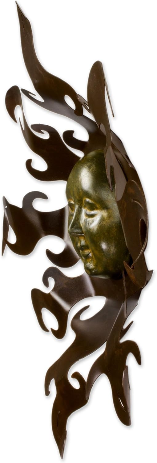 Large Painted Steel and Ceramic Wall Art K25096