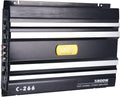 Car 4 Channel Power Amplifier Stereo Audio Amp 12V Pack of 2 C258145