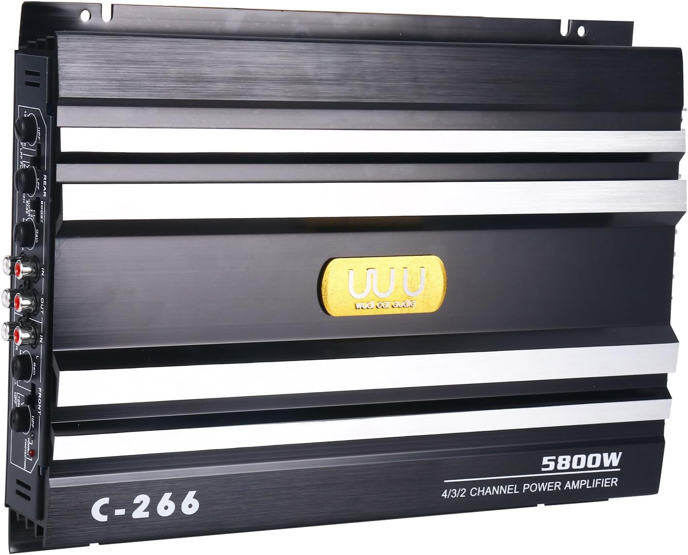 Car 4 Channel Power Amplifier Stereo Audio Amp 12V Pack of 2 C258145