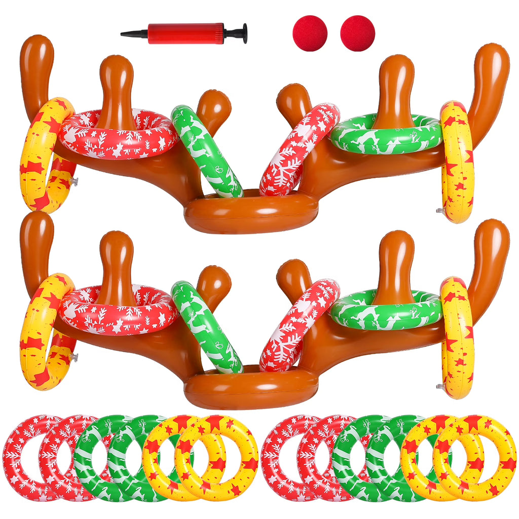Inflatable Reindeer Antler Ring Toss Game O6174