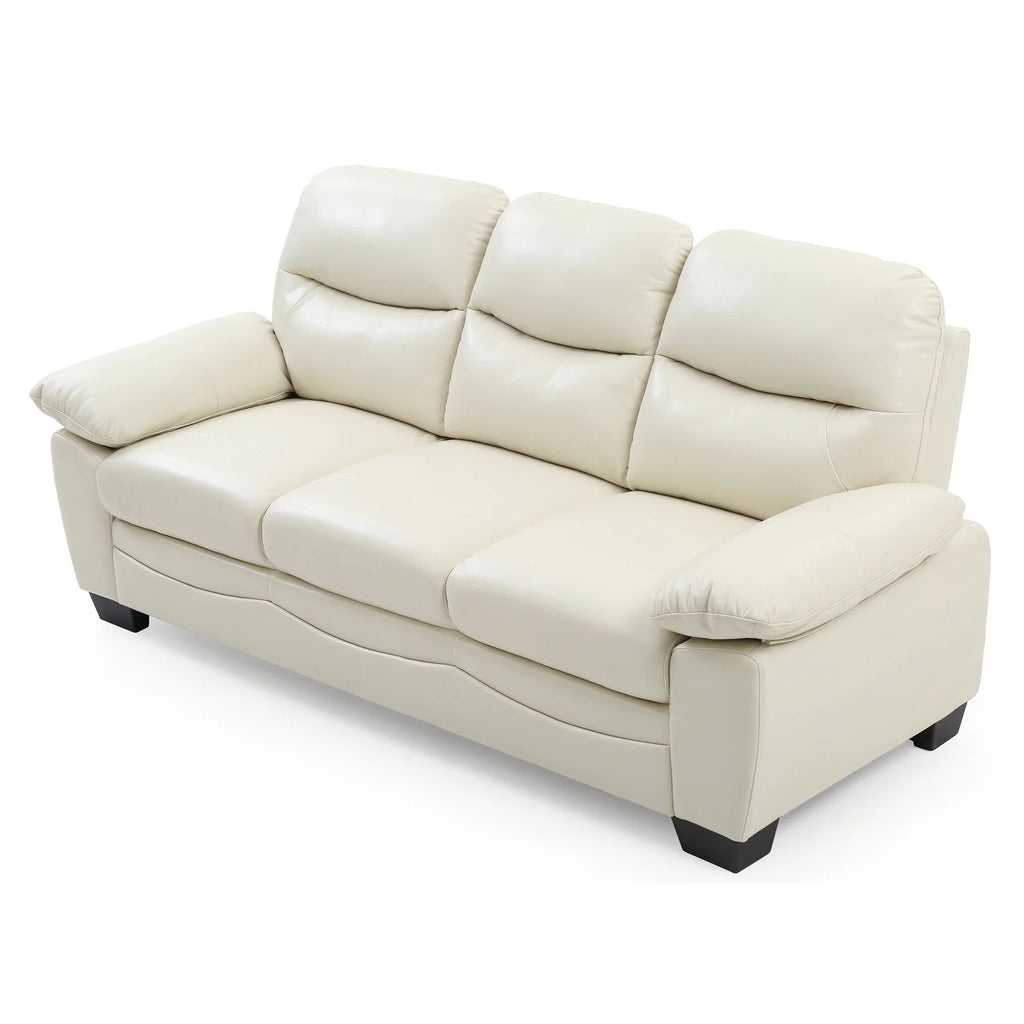 Pearl Faux Leather Straight Sofa H2443