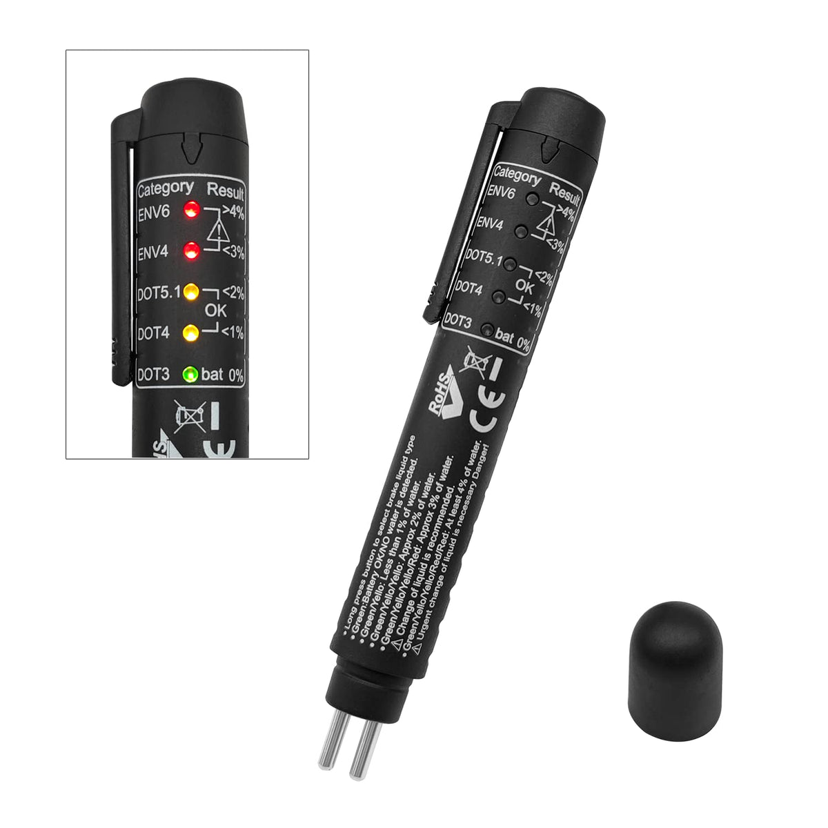 Brake Fluid Tester Pen with 5 LED Indicators C188855