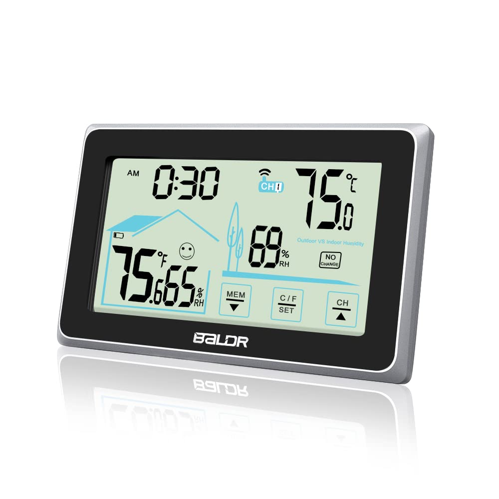 Wireless Indoor Outdoor Weather Station with Atomic Clock W4726