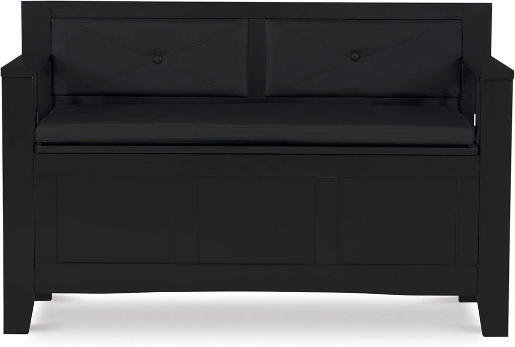 Black Padded Bench X138125