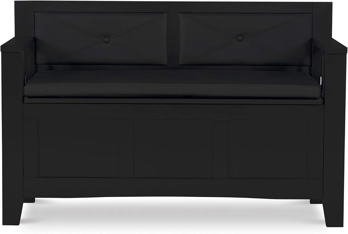 Black Padded Bench X138125