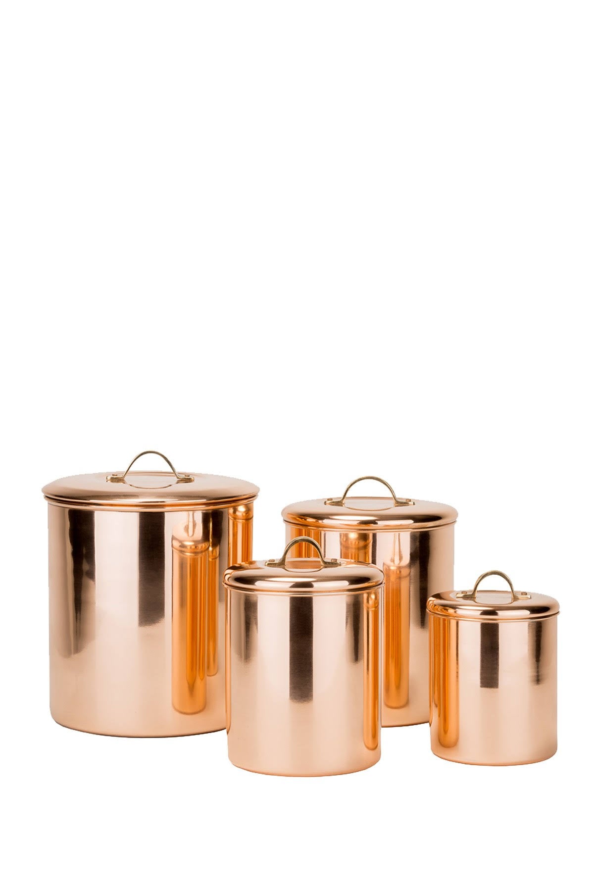 4 Piece Copper Canister Set X6961