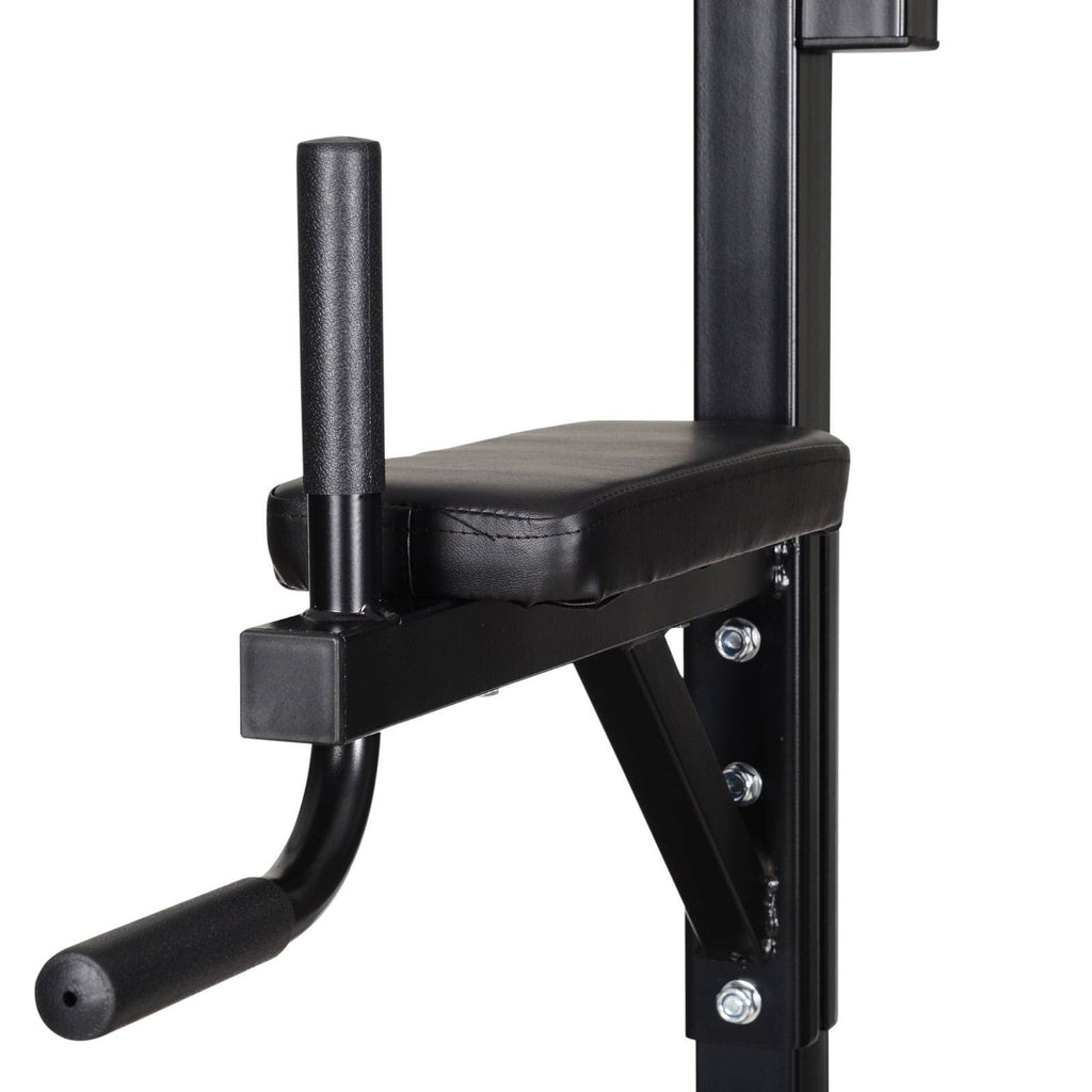 Power Tower with Bench and Punching Bag, Multi-Function Adjustable Dip Sit Up Workout Station Equipment S601