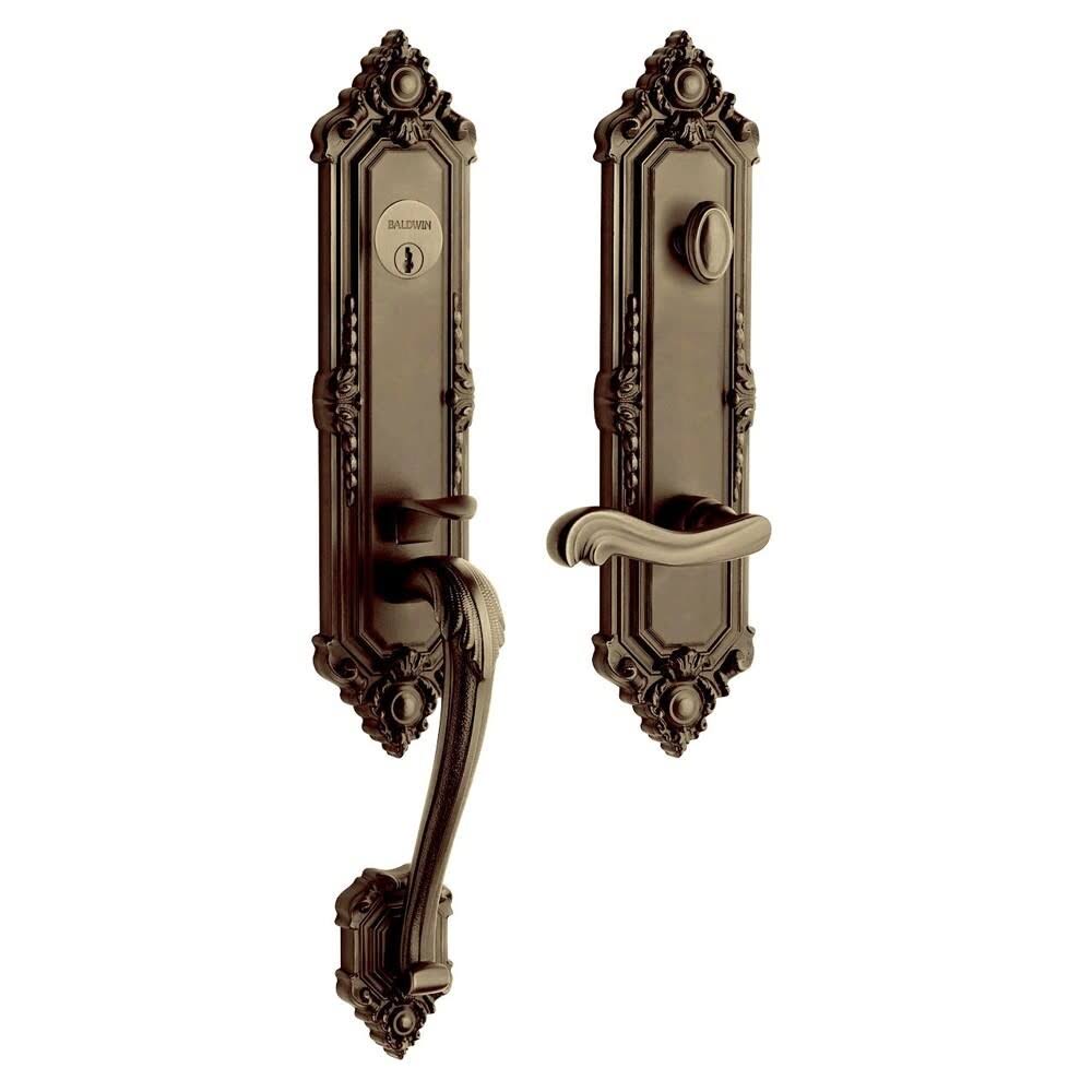 Tubular Full Dummy Handleset - Satin Brass and Black R310