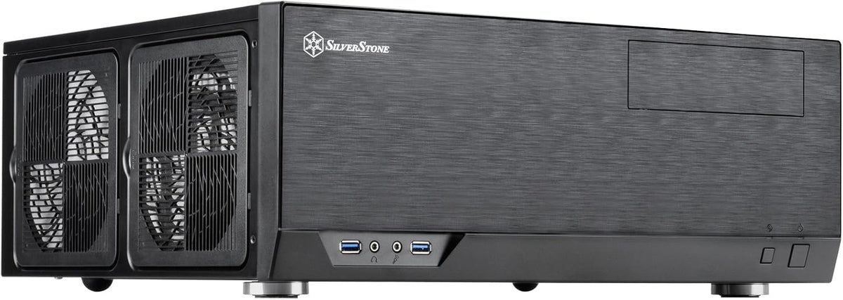 SilverStone Technology GD09B Home Theater Computer Case with Faux Aluminum Design for ATX/Micro-ATX Motherboards Q91907