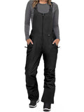 Waterproof Insulated Ski Bibs Overalls with Pockets Q379