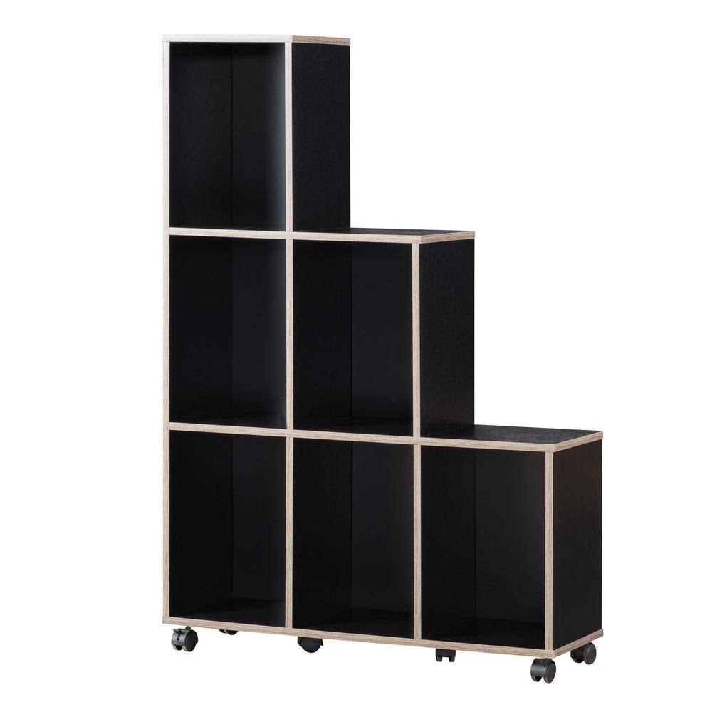 White 6-Shelf Display Cabinet E888