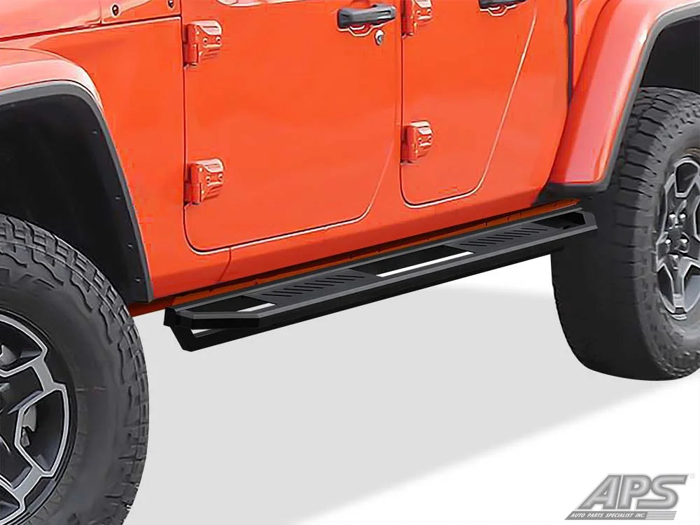 Black Aluminum Running Boards Side Steps M738