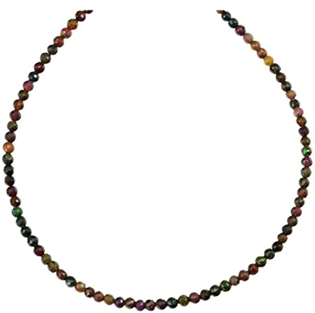 18" 14k Gold Filled Black Fire Opal Necklace Z202