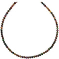 18" 14k Gold Filled Black Fire Opal Necklace Z202