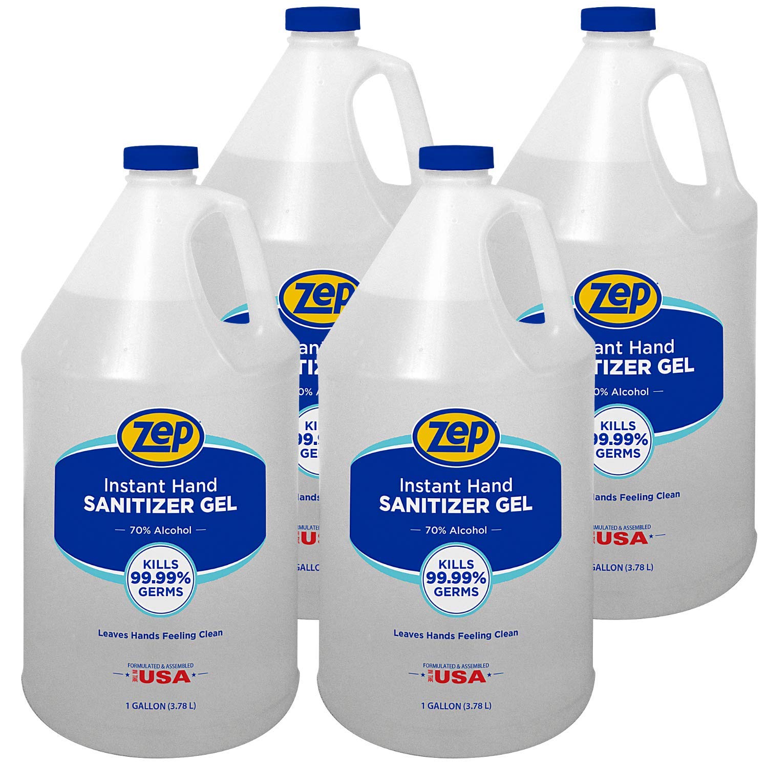Instant Hand Sanitizer Gel 70% Alcohol 1 gallon Case of 4 L4841