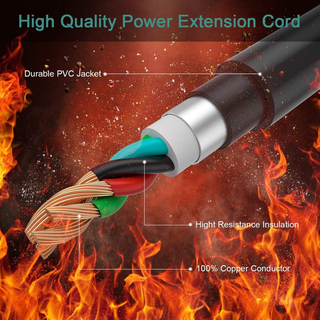 Dryer Extension Cord 4 Prong, 30 Amp, 10 Feet, Pack of 2 H101913