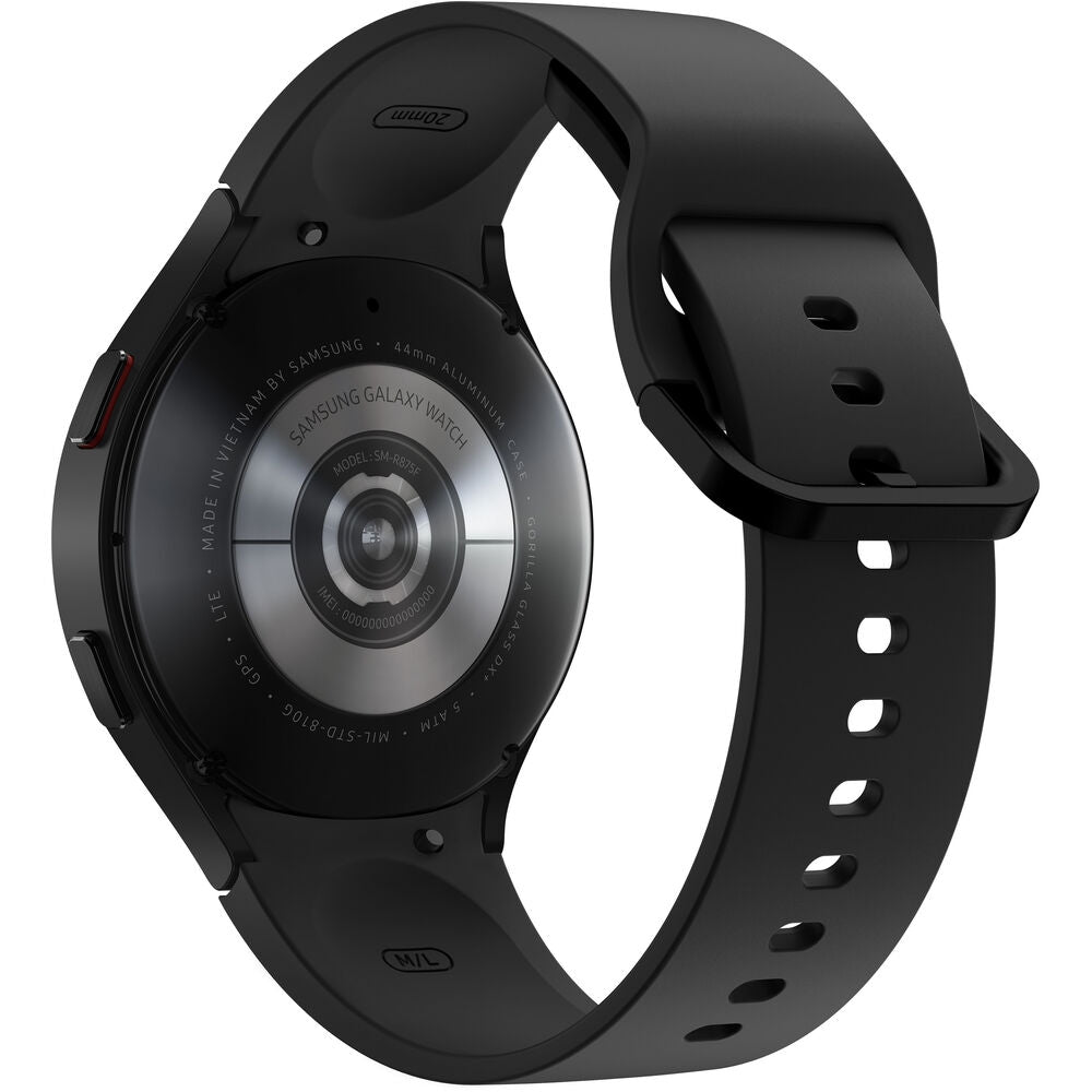 Refurbished Samsung Galaxy Watch4 Aluminum Smartwatch 44mm LTE Black M8115