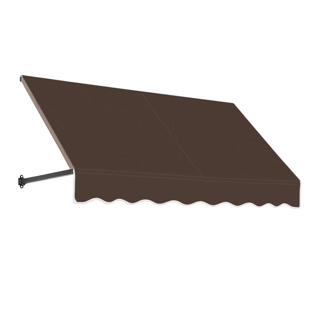 6.375 ft Brown Acrylic Fabric Fixed Awning P1647