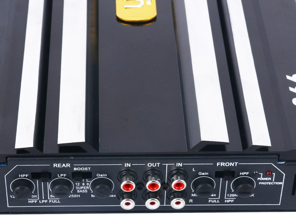 Car 4 Channel Power Amplifier Stereo Audio Amp 12V Pack of 2 C258145