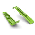 Pair of Lime Green Snowmobile Skis N41514