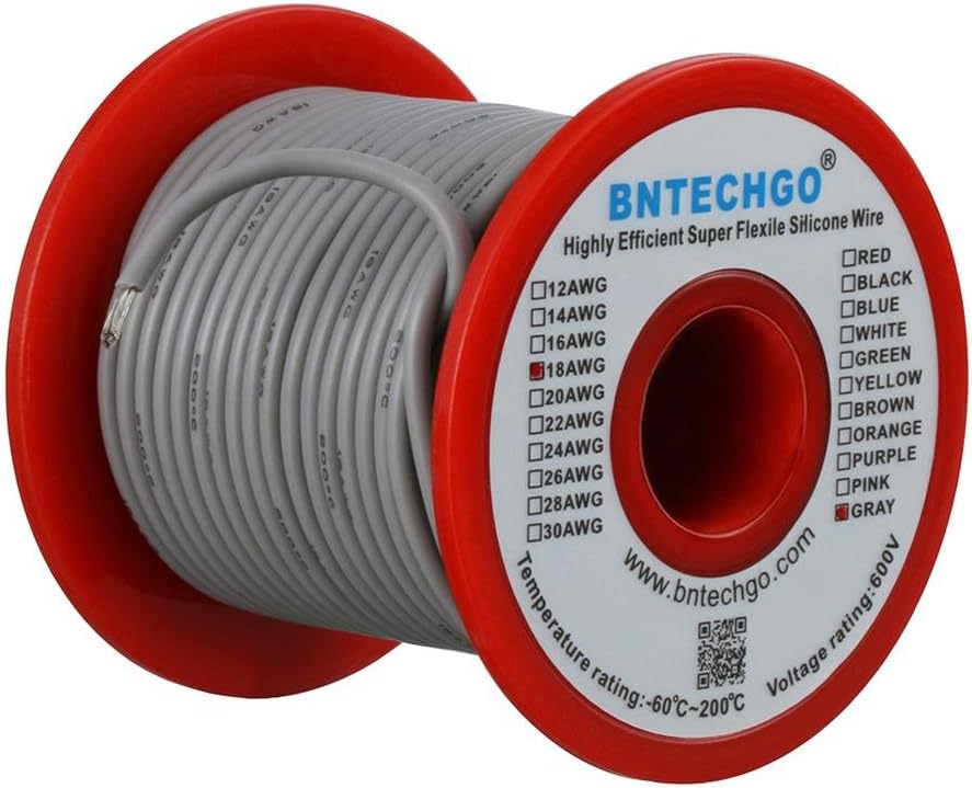 18 Gauge Silicone Wire Kit 7 Color Each 50 ft Stranded Tinned Copper Wire Pack of 2 C319250