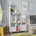 White 6-Shelf Display Cabinet E888