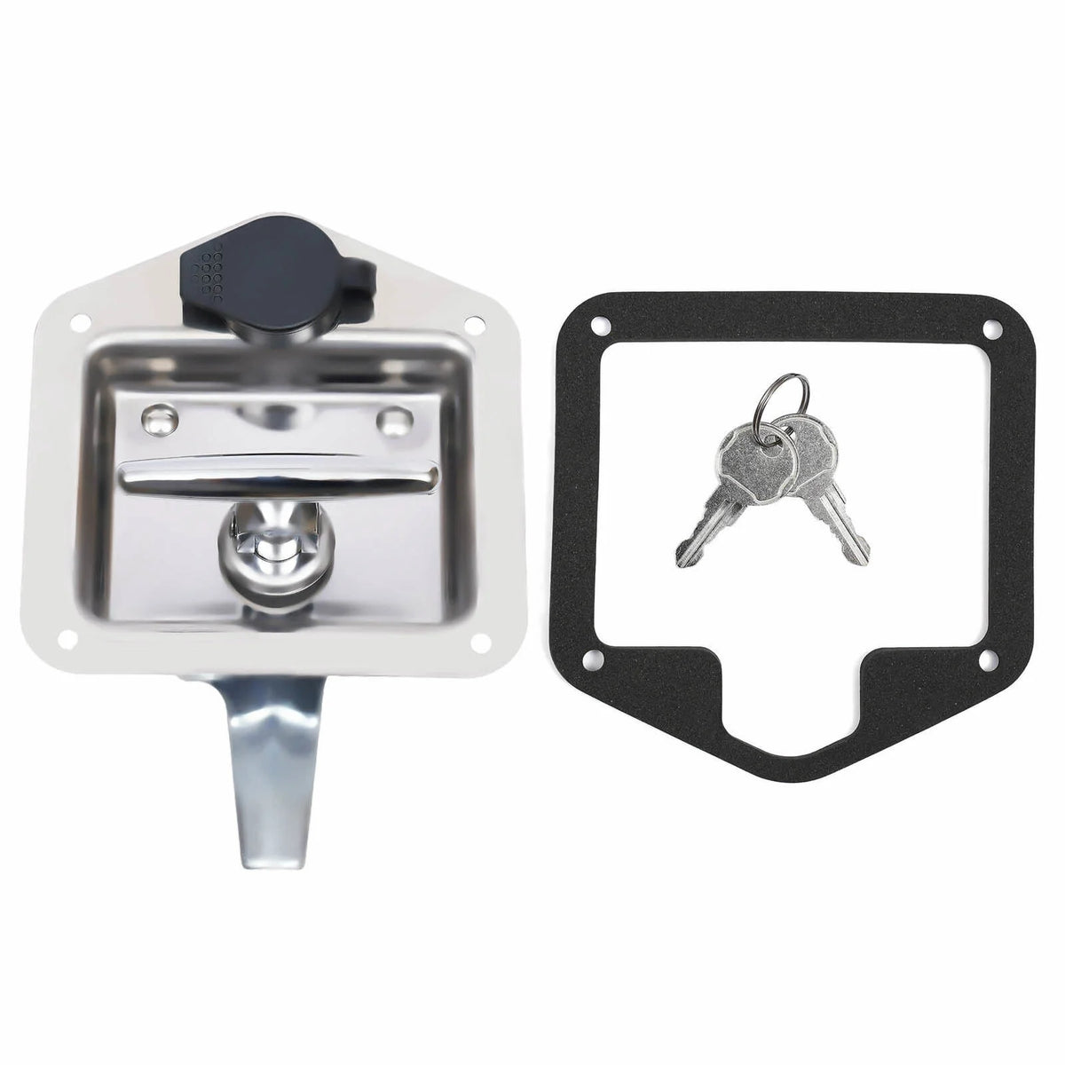 T-Handle Door Latch Lock Stainless Steel Toolbox with Keys U68371