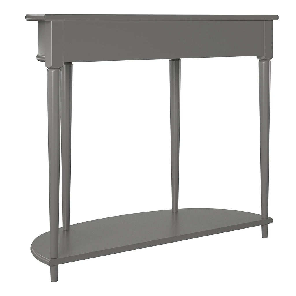 Gray Half-Moon Console Table I506