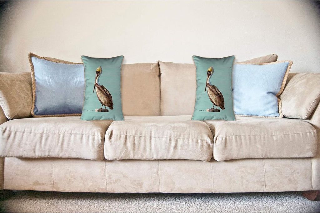 Teal Indoor/Outdoor Pillow Z277