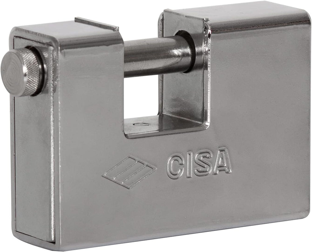 4'' Rectangular Heavy Duty Armored Padlock with 2 Keys, Pack of 2 E903730