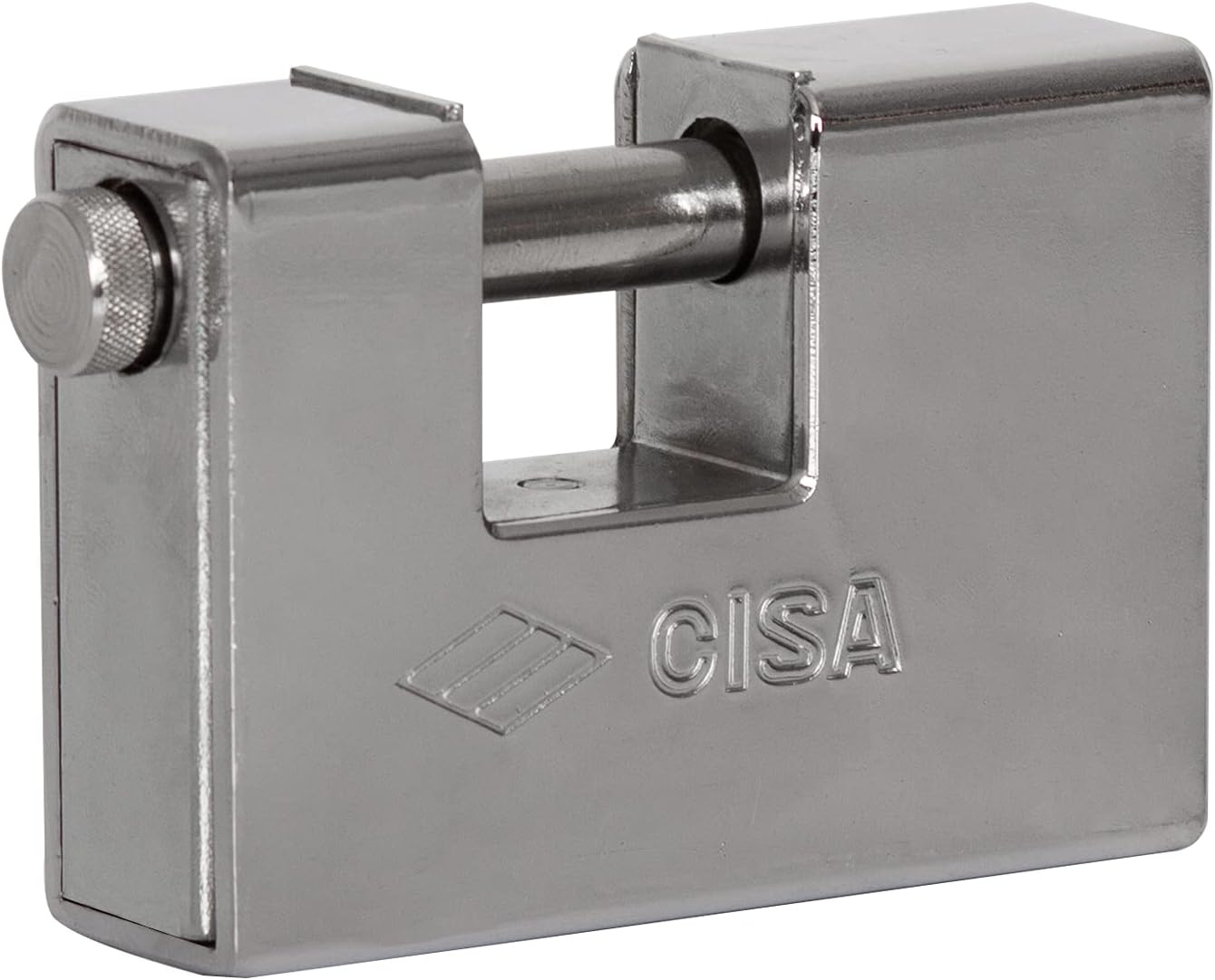 4'' Rectangular Heavy Duty Armored Padlock with 2 Keys, Pack of 2 E903730