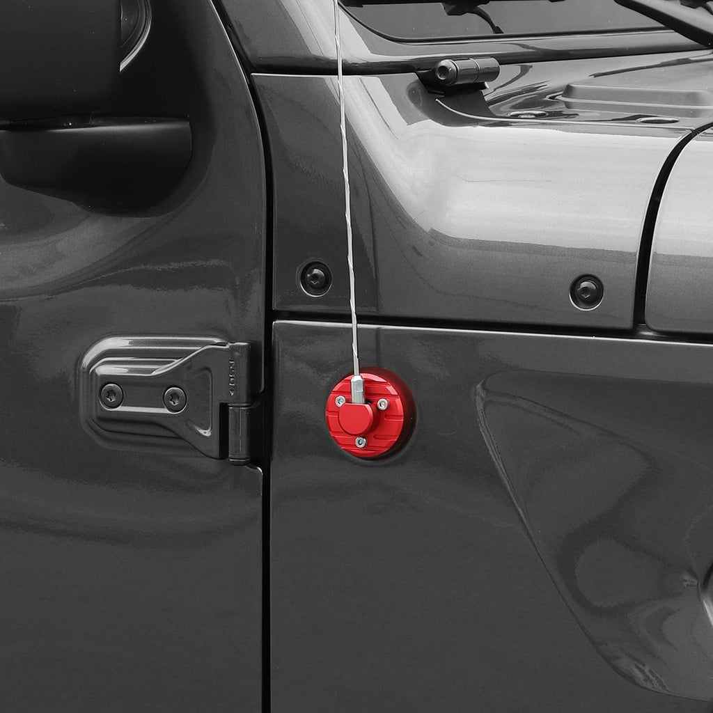 Red Aluminum Antenna Base Pack of 2 P8060